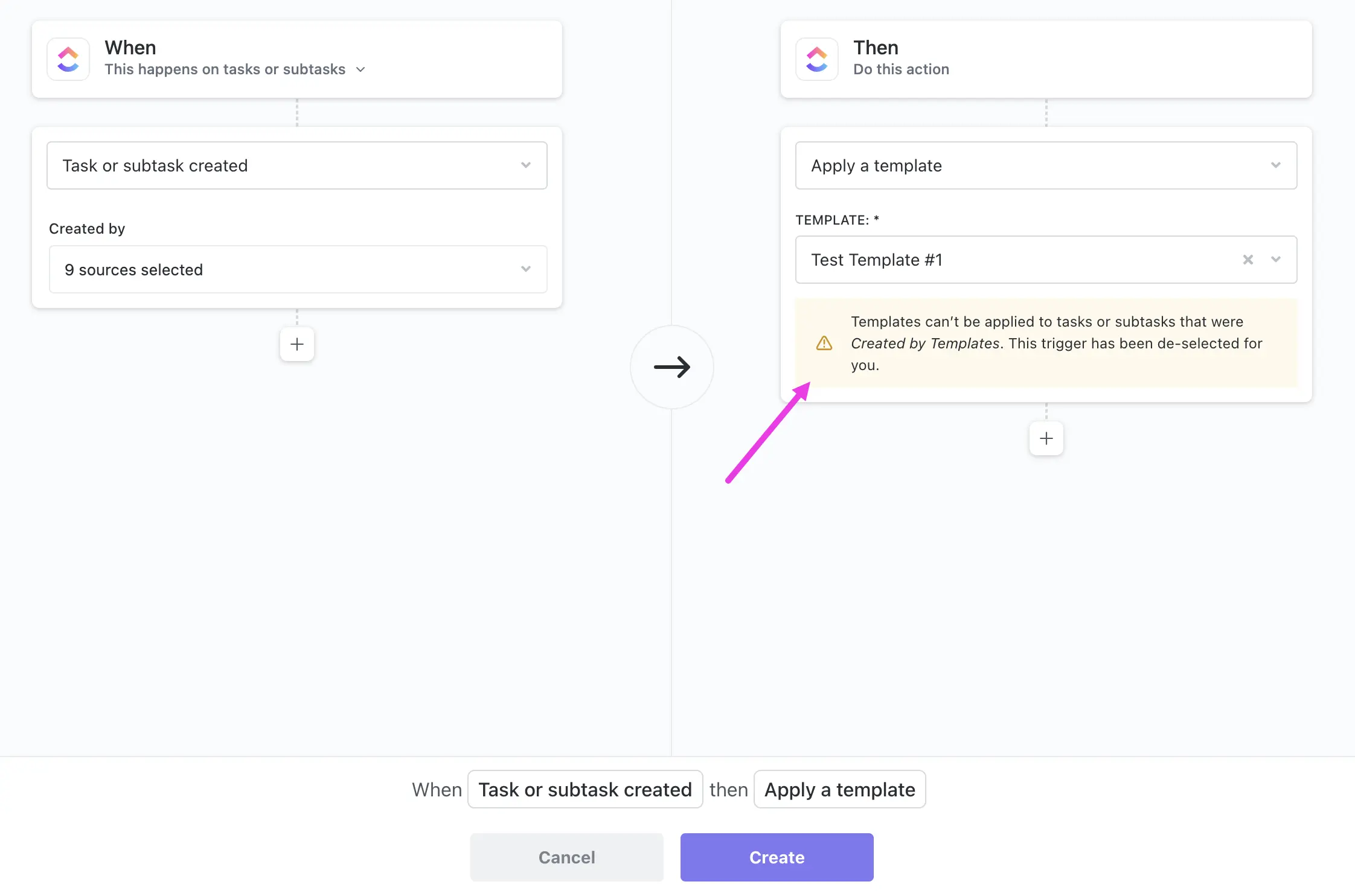 You can use templates triggered by automations instead of recurring tasks.