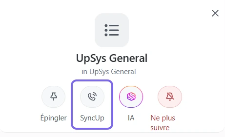 SyncUp ClickUp Chat pour vos réunions d'équipe