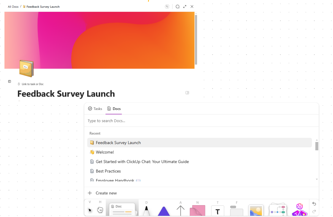 Embed Tasks in your Whiteboard