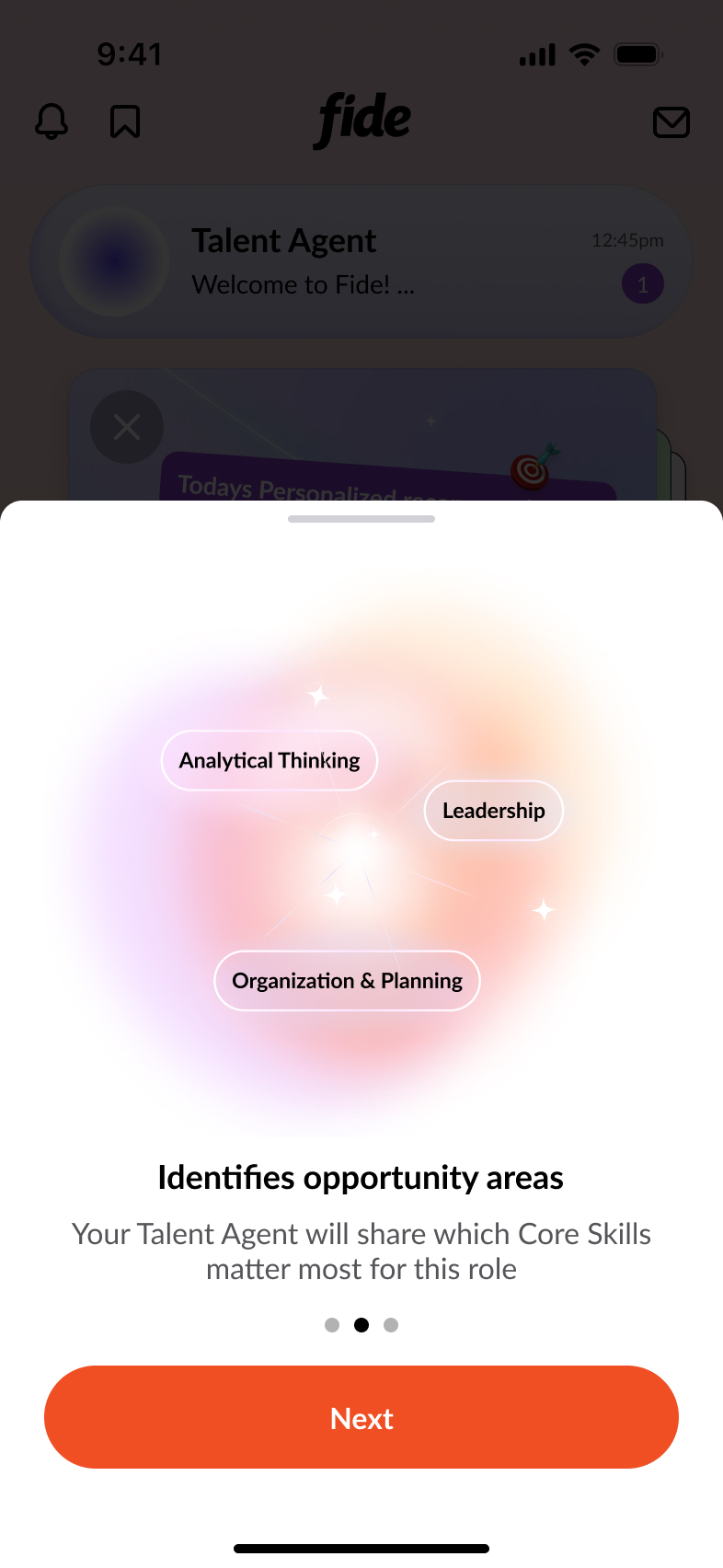 2nd slide describing feedback from talent agent