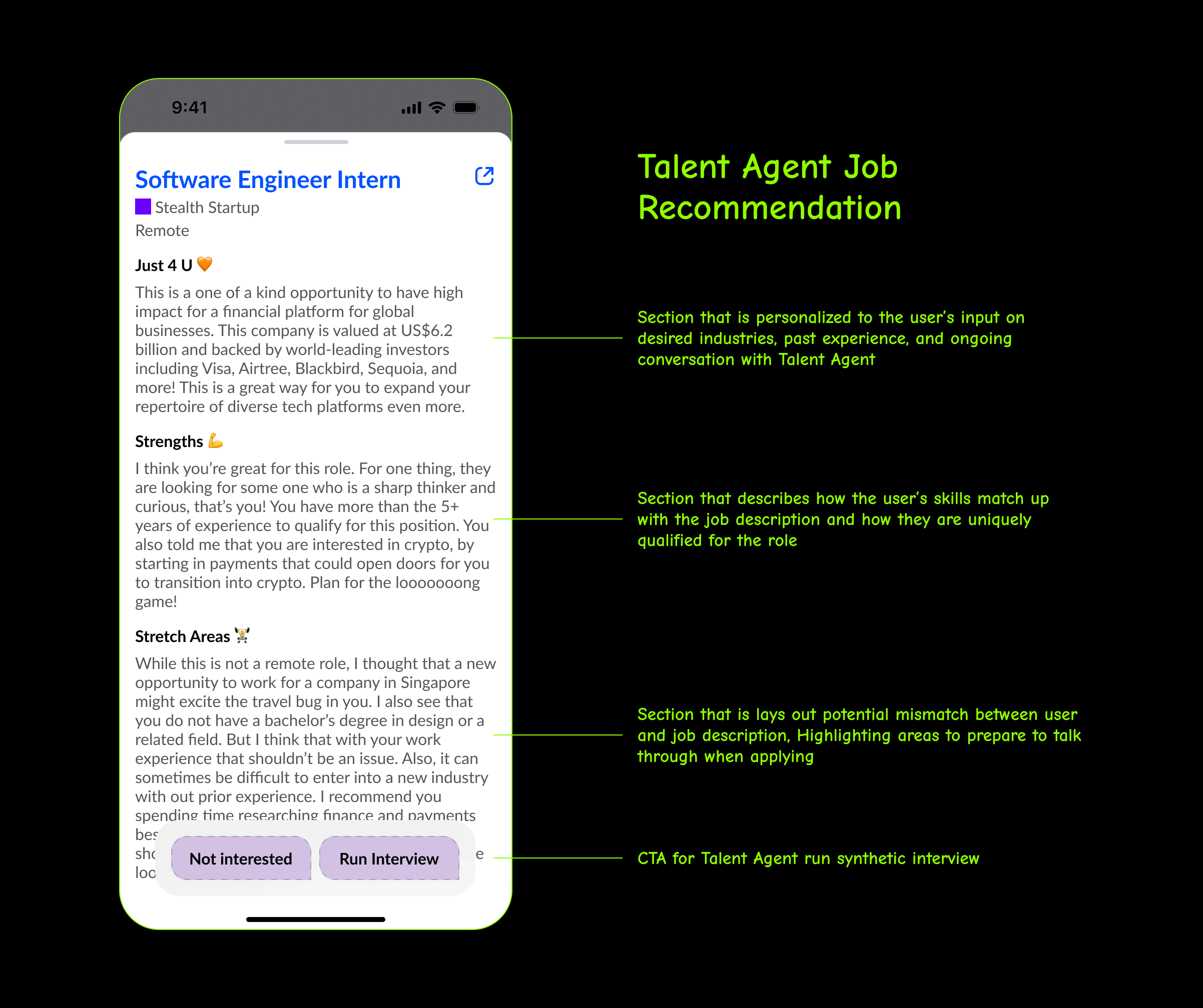 Detailed view of Job Recommendations