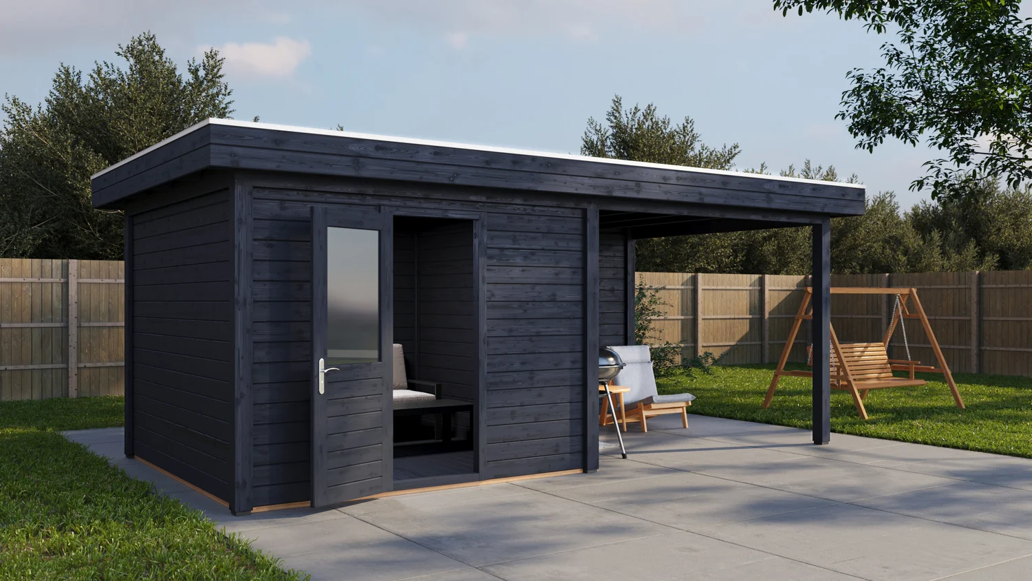 Premium Wooden Garden Houses in 3D