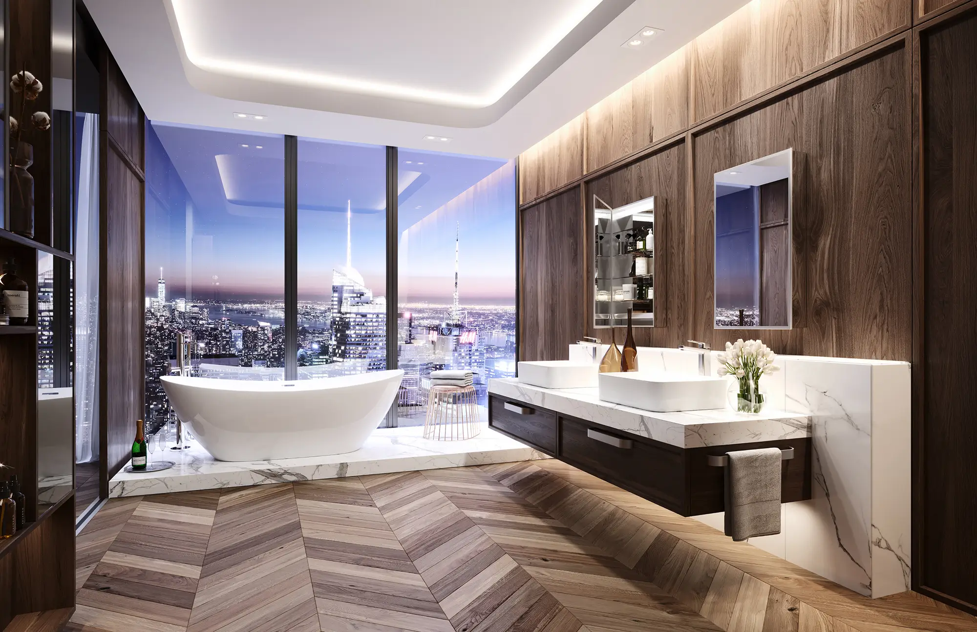 Panoramic Bathroom – Commercial Interior, USA