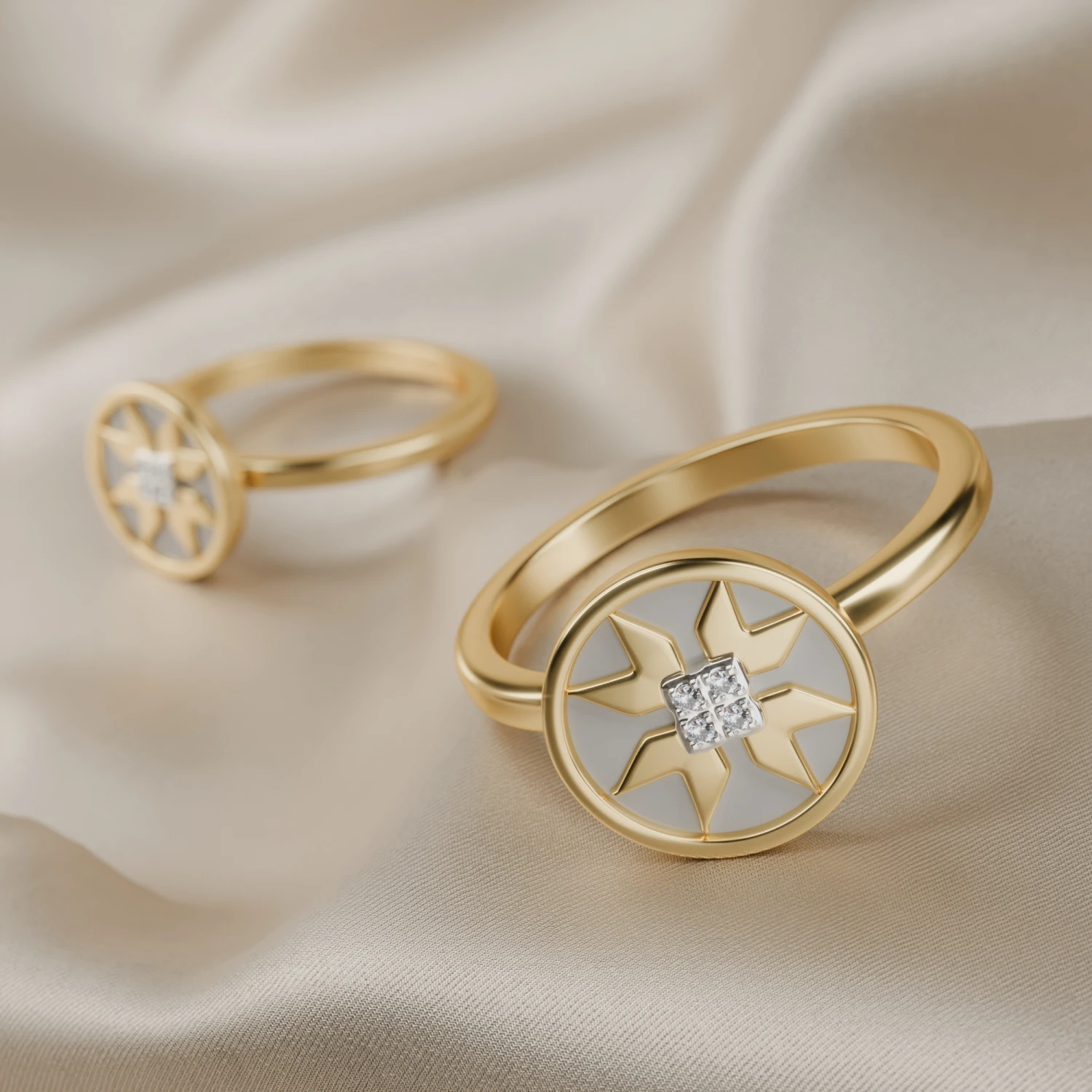 golden ring jewelry visualization