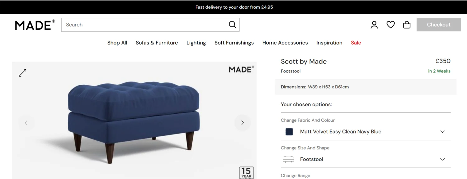 3d furniture configurator