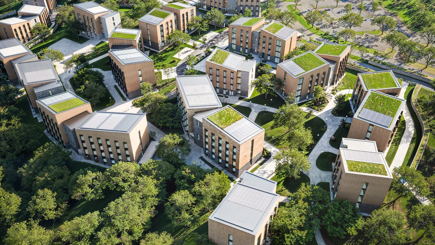 landscape render for student housing project