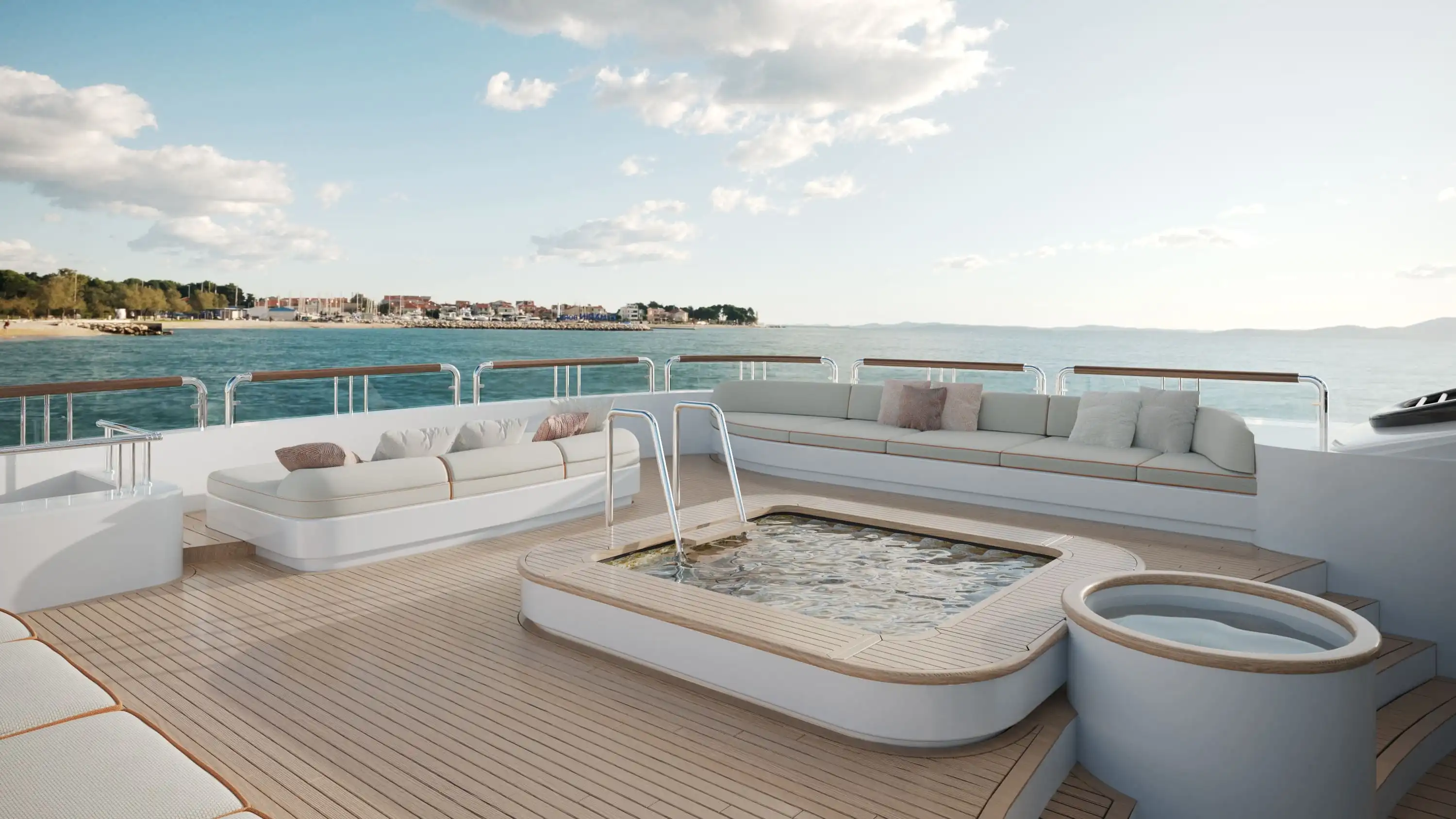 pool renderings for a yacht