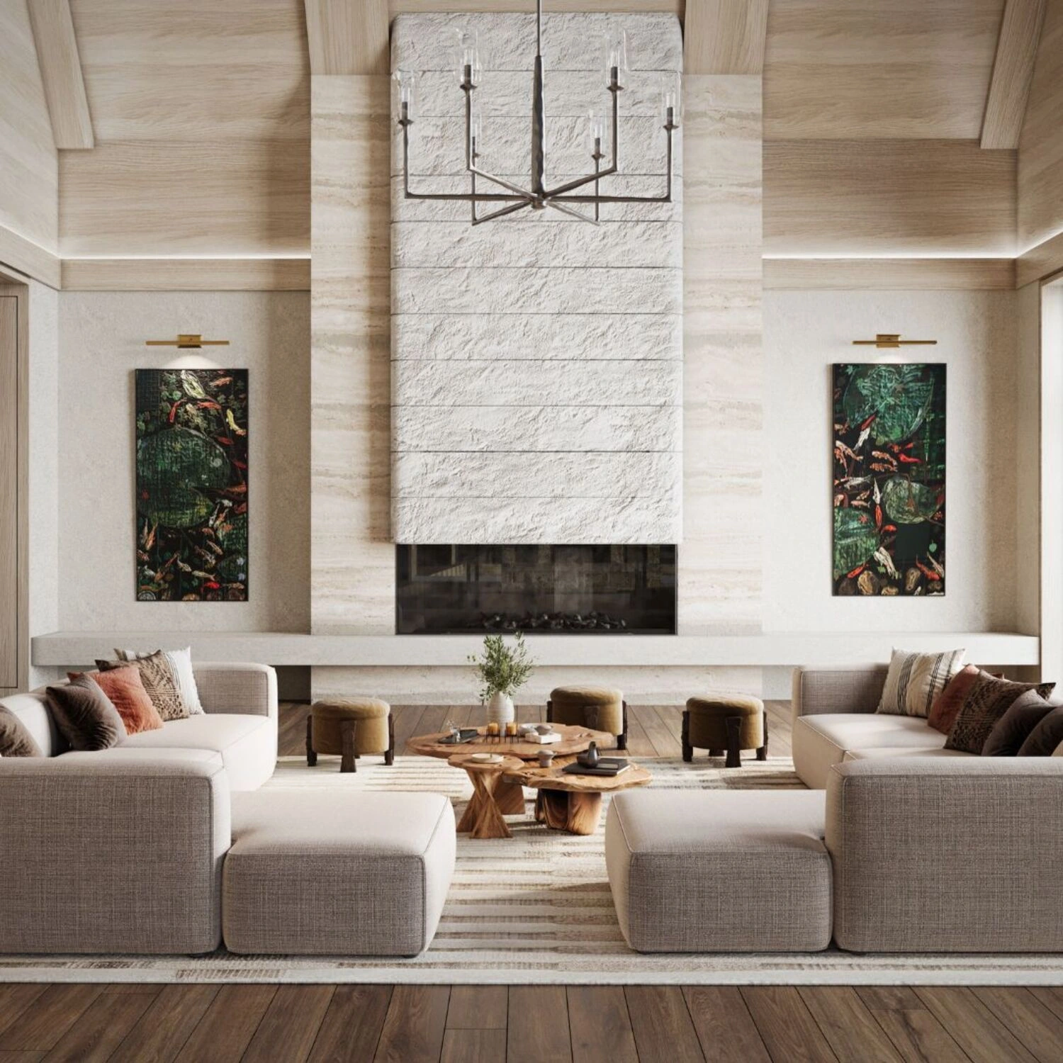 3D Rendering of a Living Room: Real Examples by PIXREADY