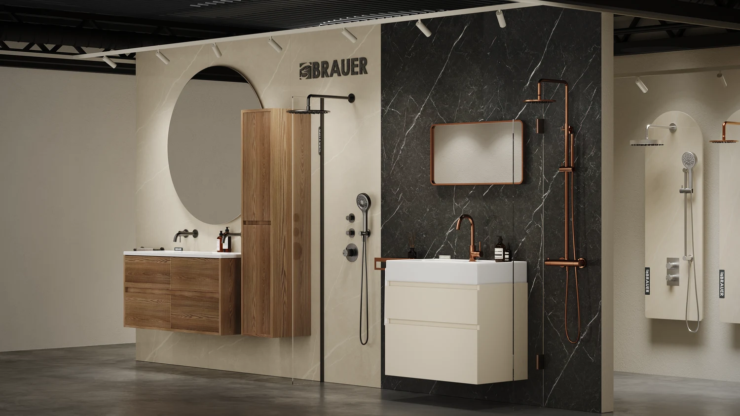 Bathroom furniture 3D render