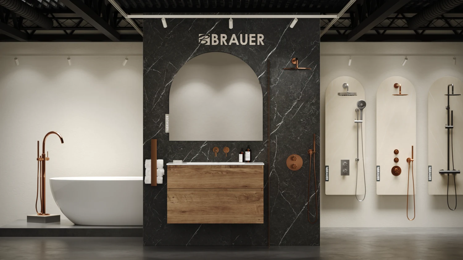 3D bathroom furniture showroom