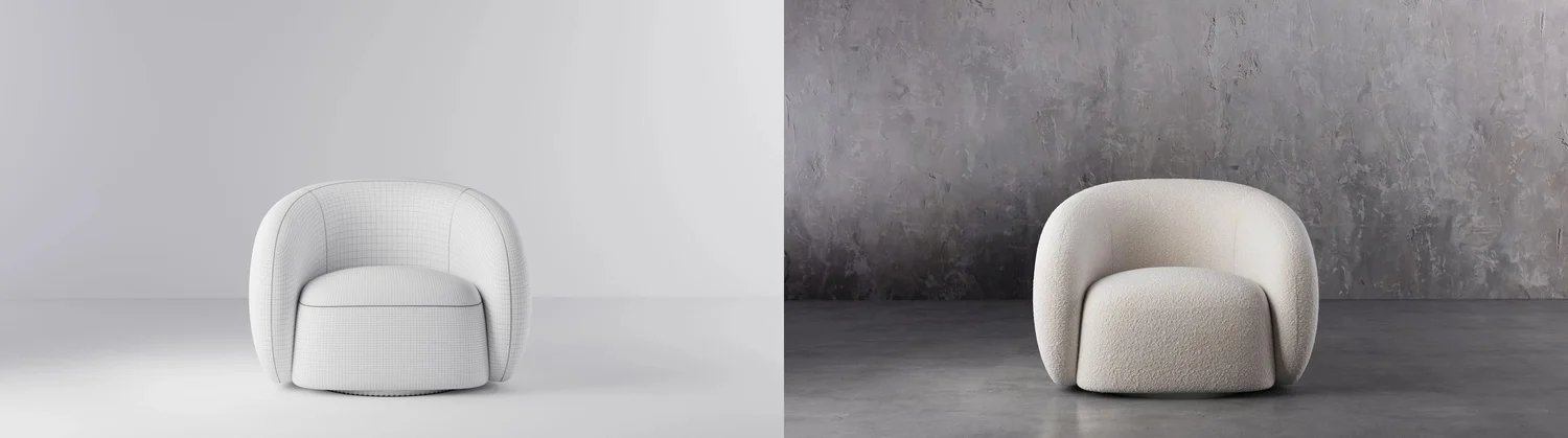 mesh 3d modeling for a product