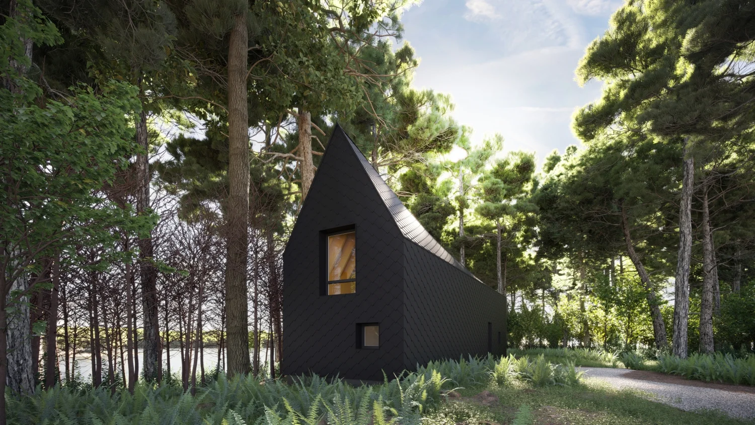 Lake House Exterior rendering