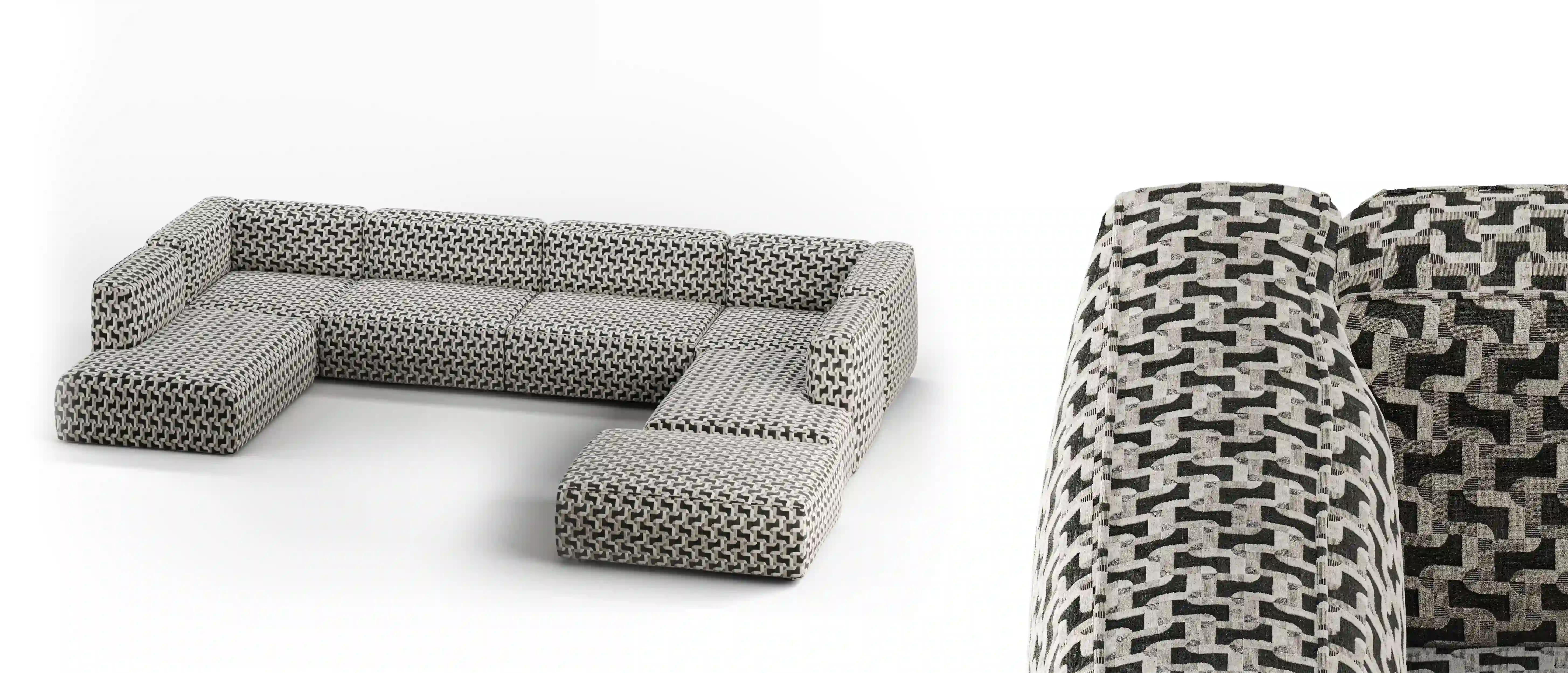 3D product visualization of a sofa