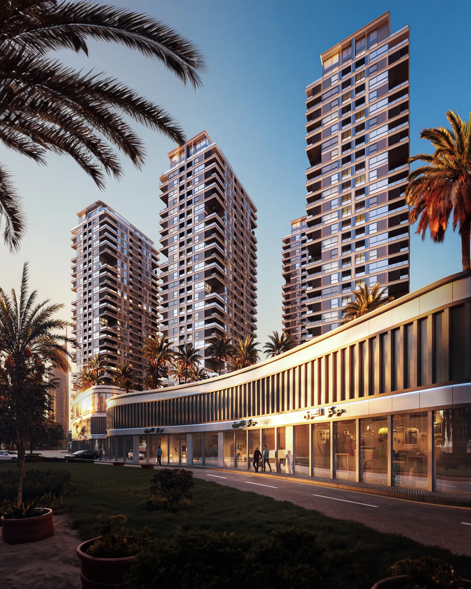urban design renderings of a residential complex