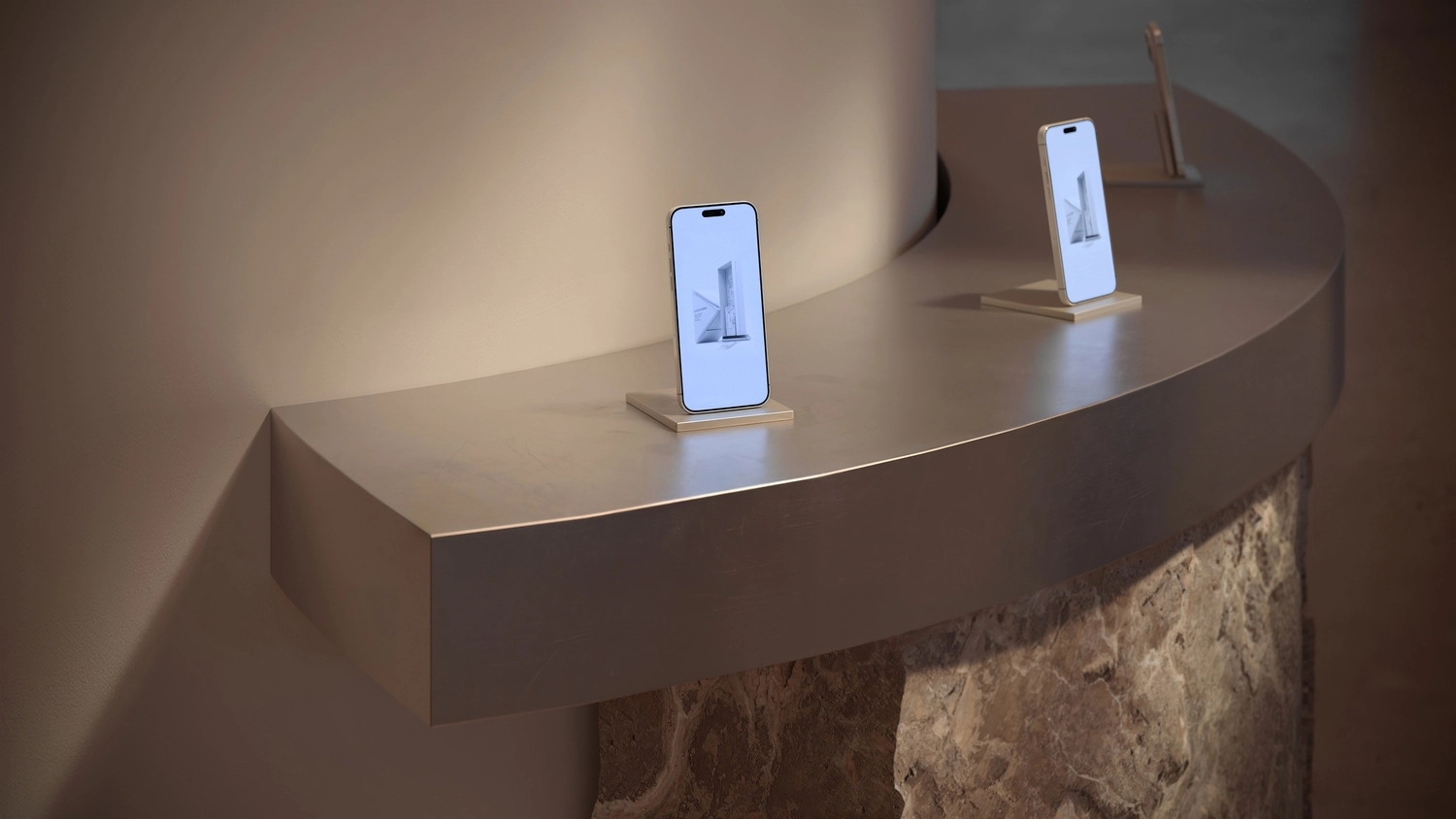 Stone Display CGI Visualization