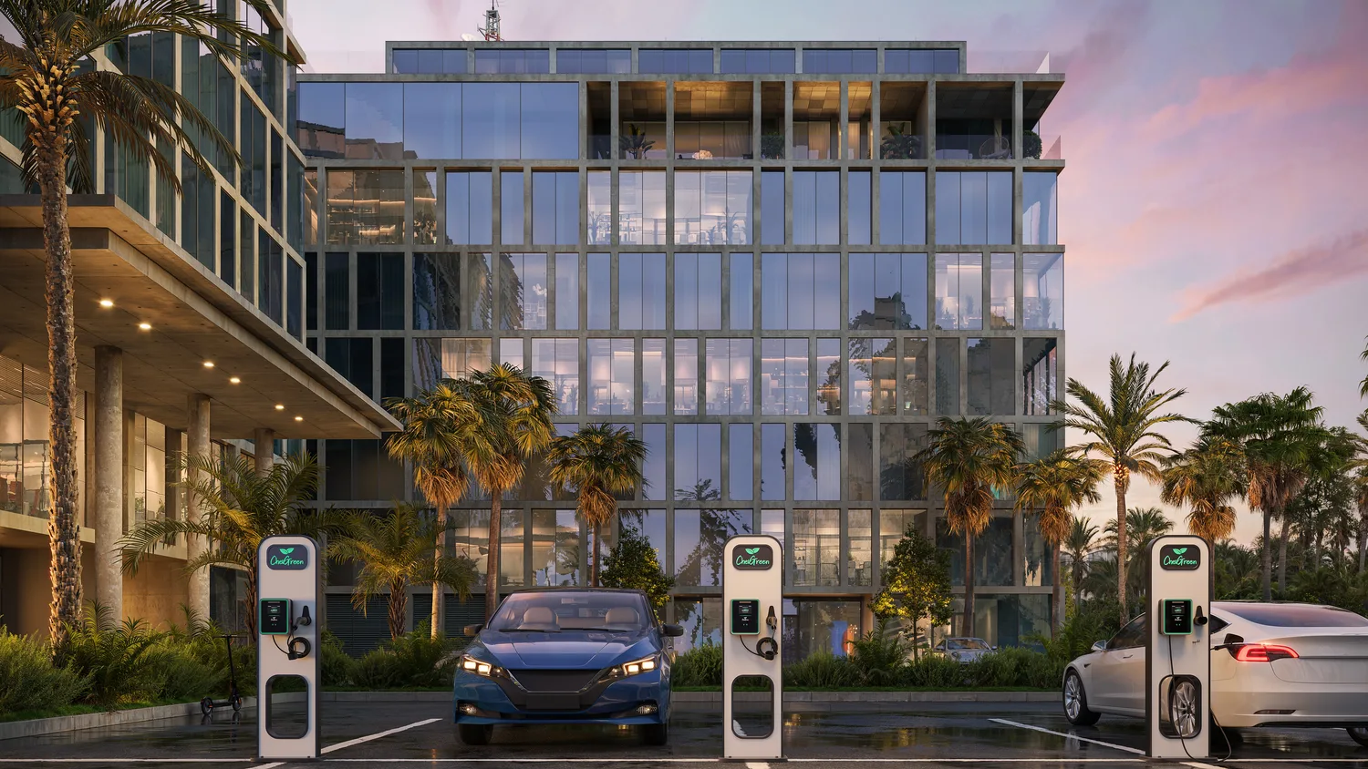 3D Visualization of EV Charging Stations