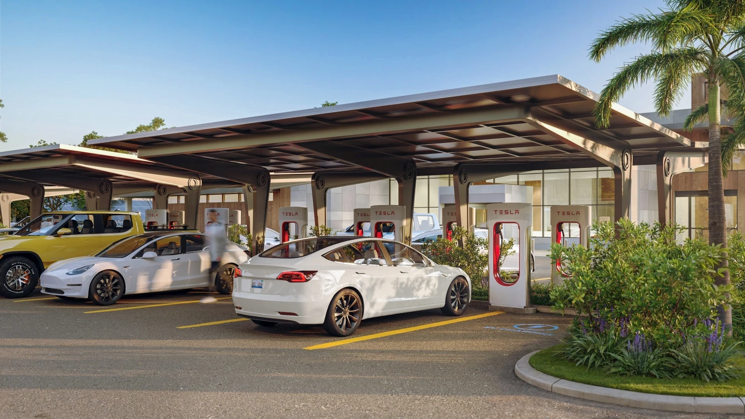 Tesla EV charger 1
