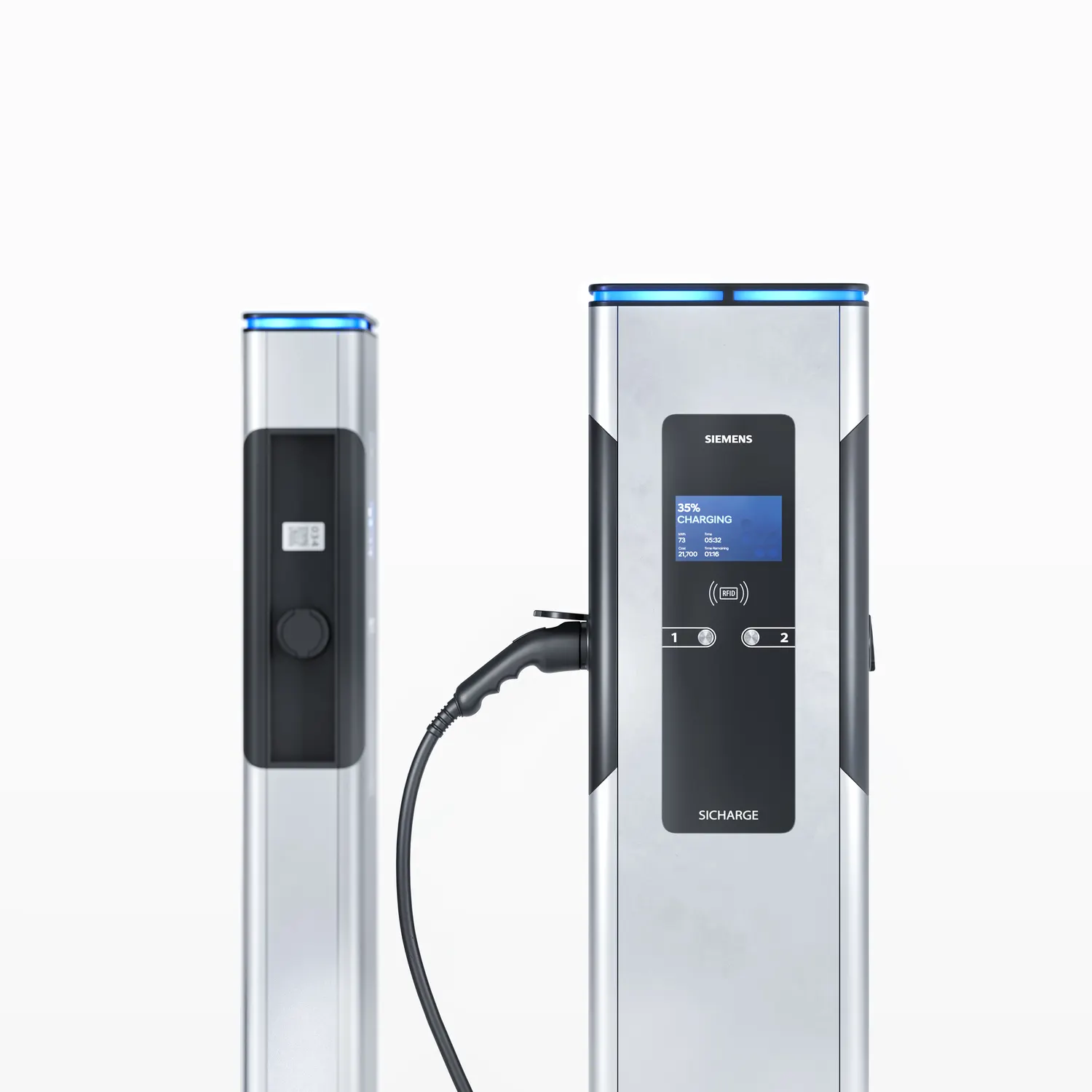 Photorealistic CGI of a charging station