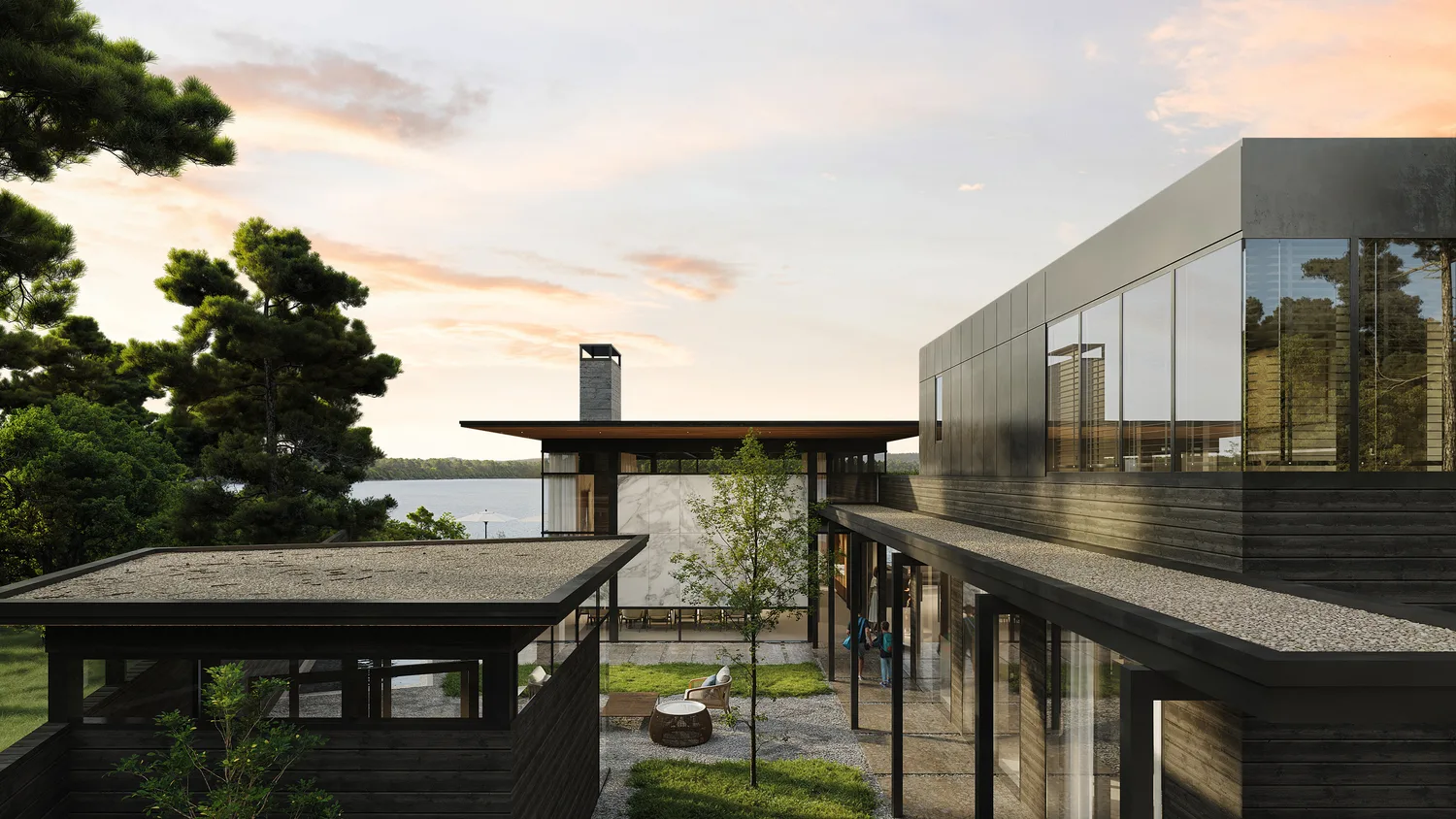Cottage 3D visualization