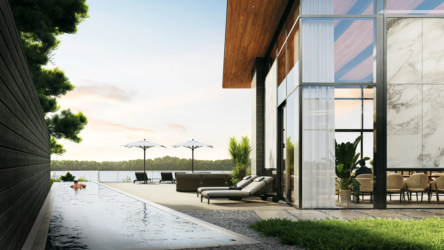 Riverside cottage rendering
