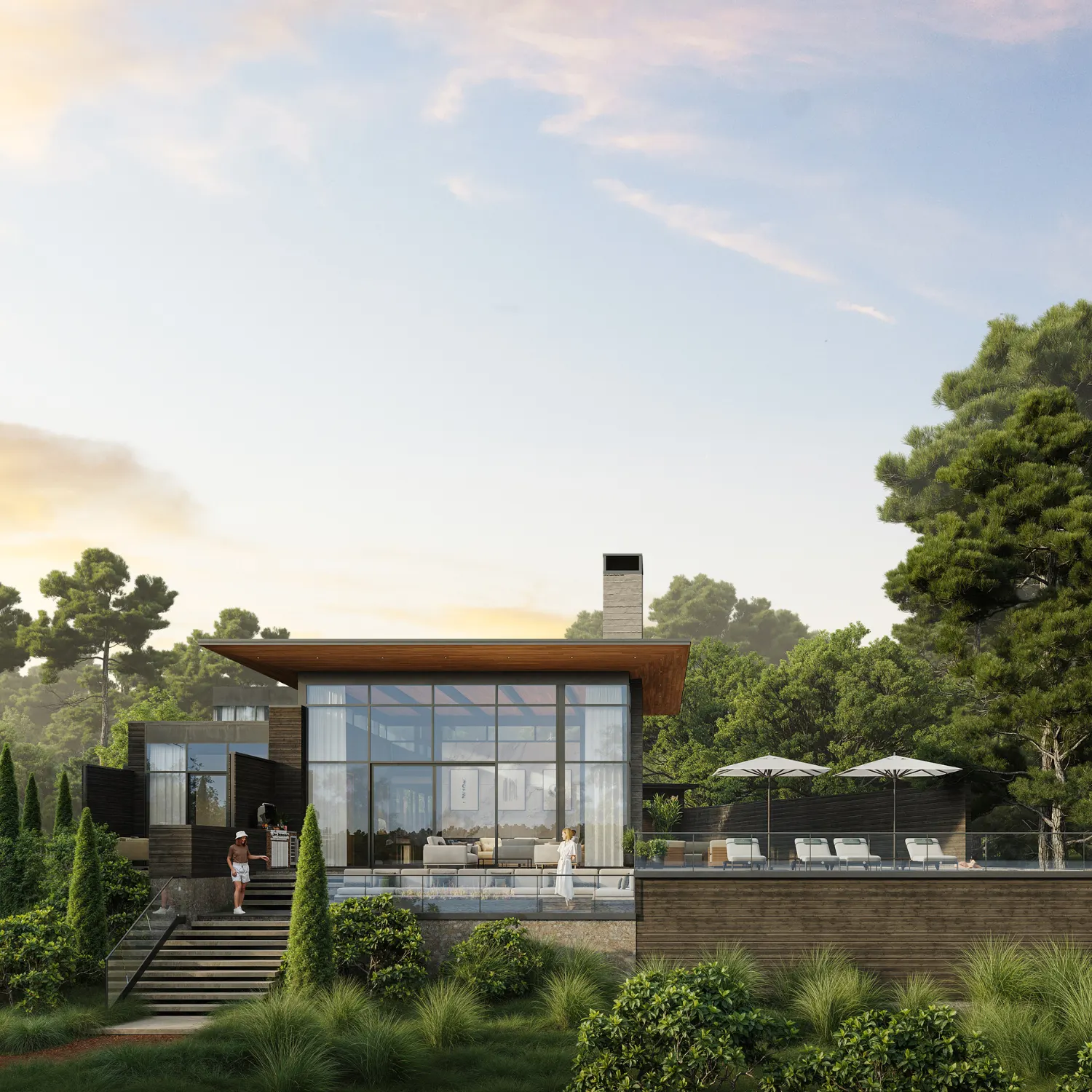 3D Exterior Renderings & Animation for a Riverside Cottage