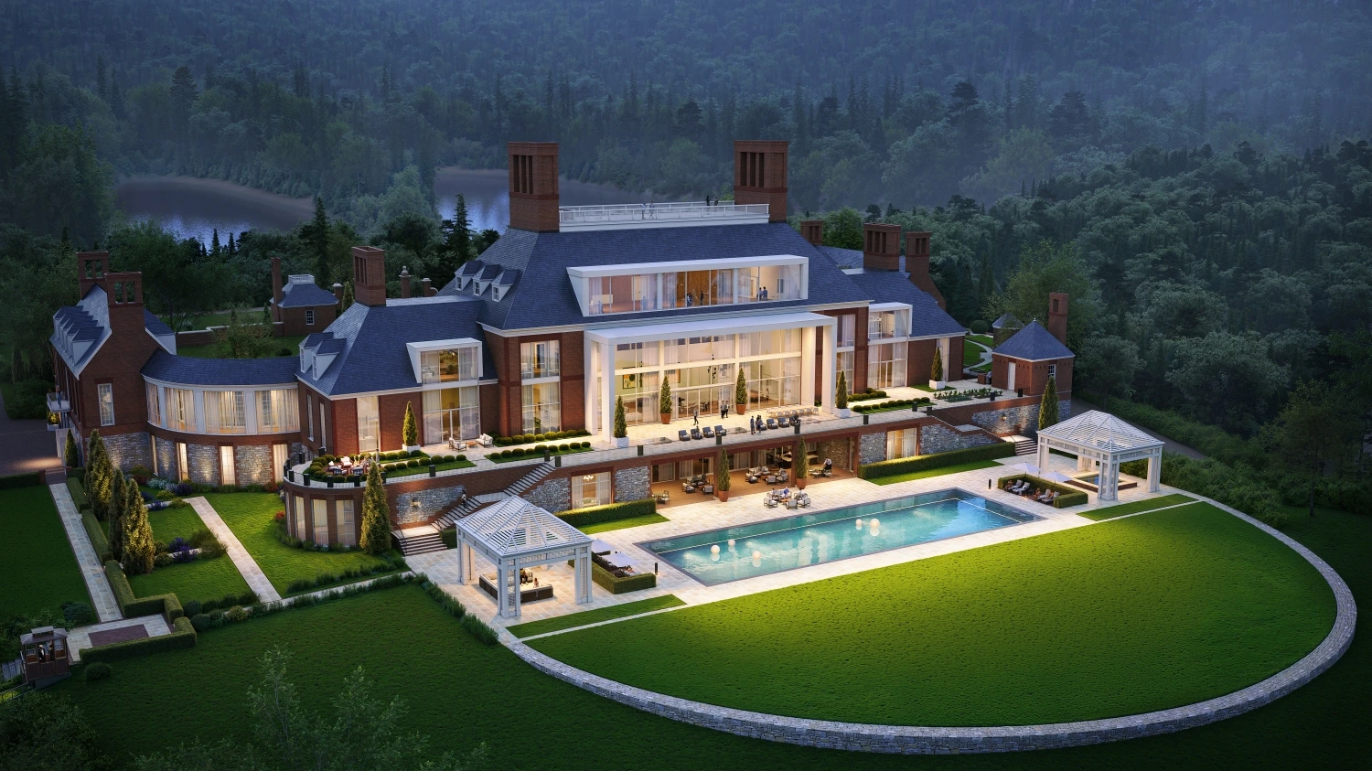 architectural rendering featuring award-winning residential project