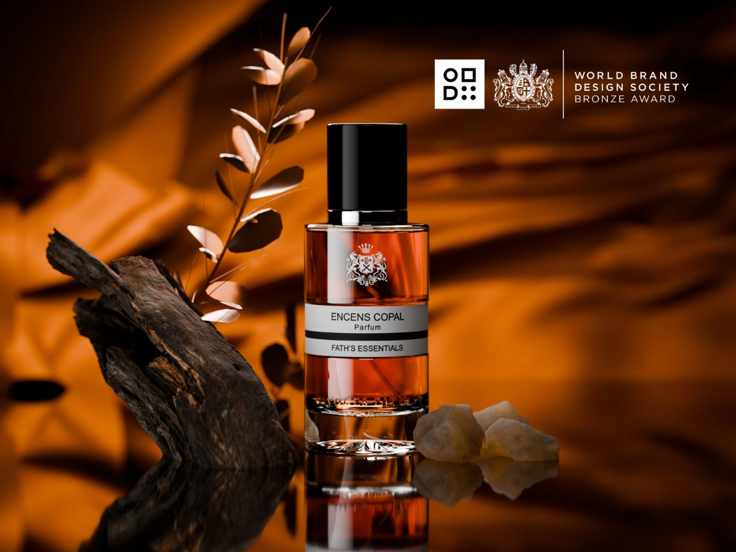 award-winning product CGI of a perfume