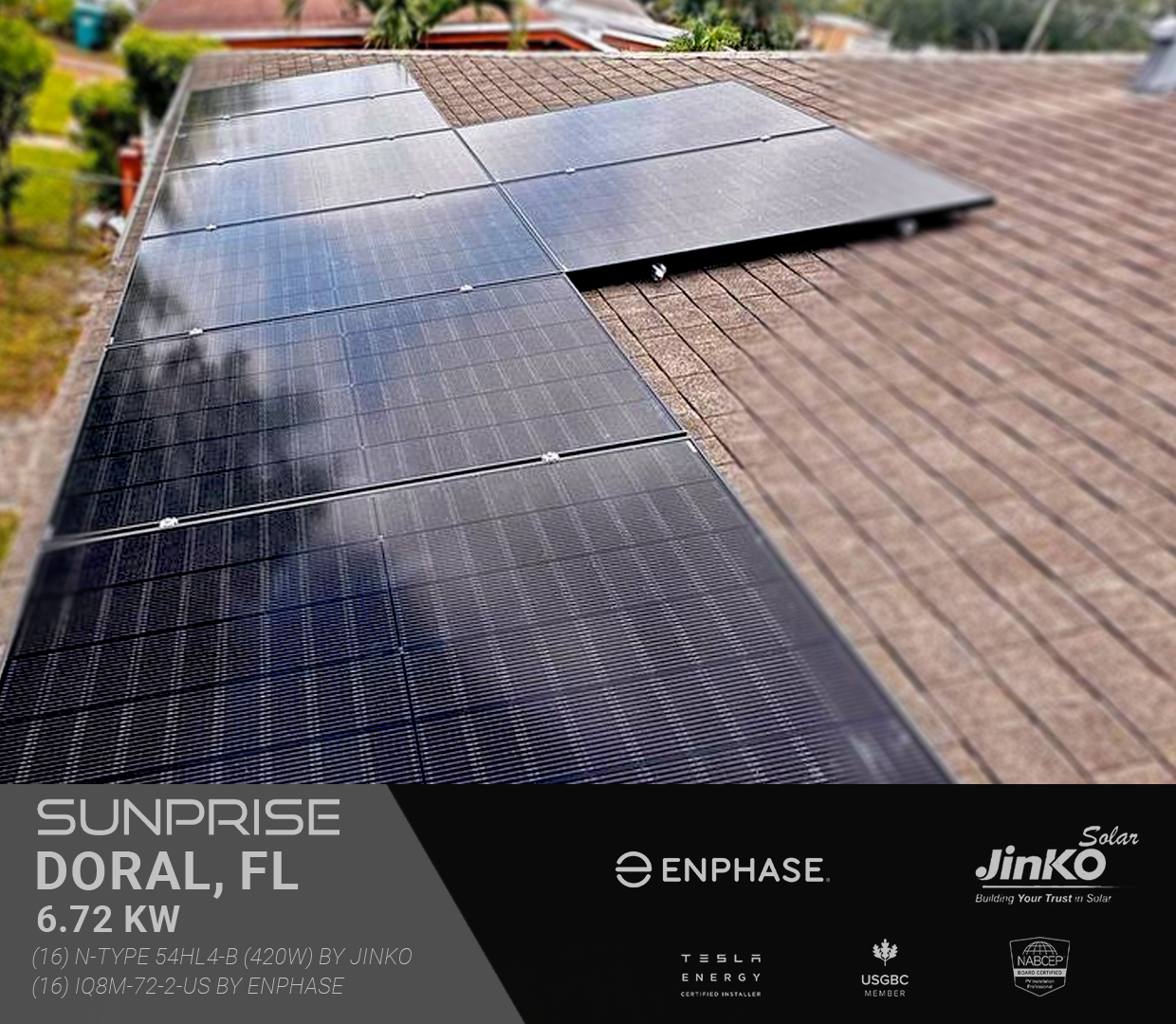 Doral 6.72kW Installation
