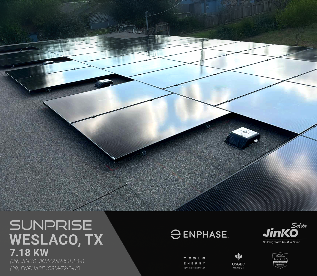 Weslaco TX 7.18kW Installation