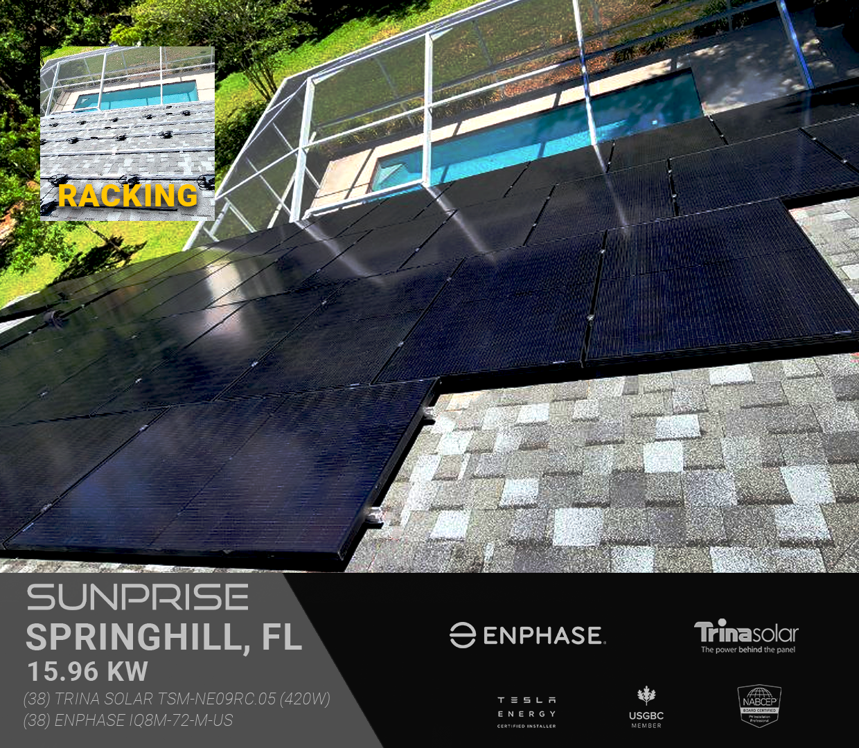 Spring Hill 15.96kW Installation