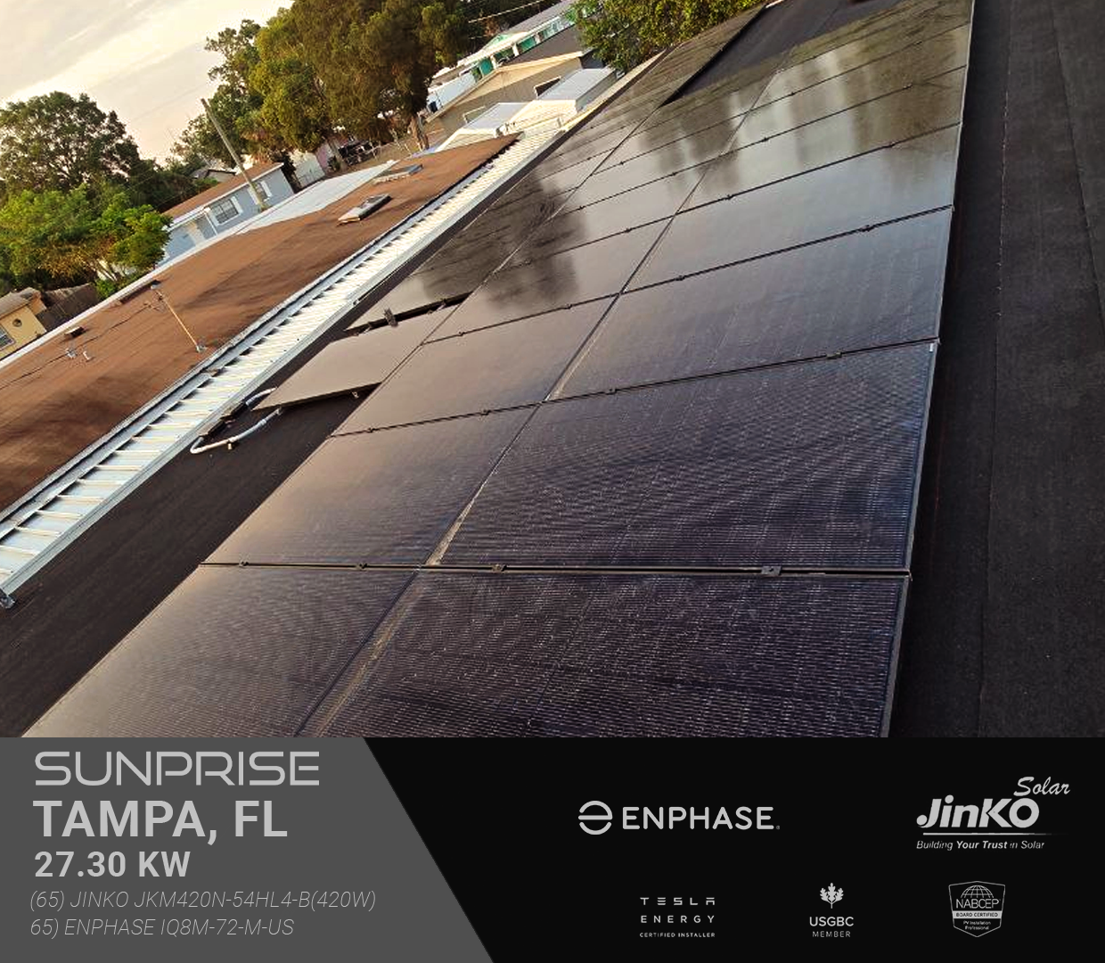 Tampa 27.30kW Solar Installation