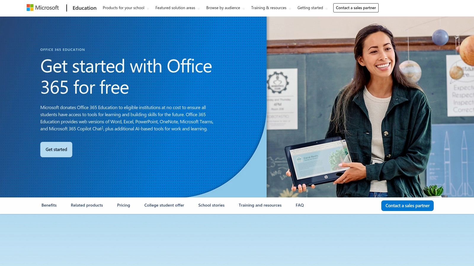 Microsoft 365 Education (Word, Excel, PowerPoint, OneNote, Teams)