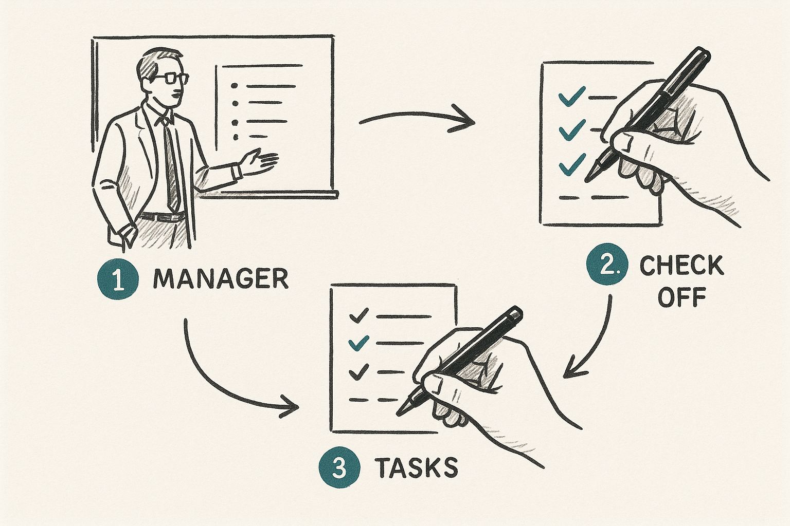 Infographic about how to delegate tasks effectively