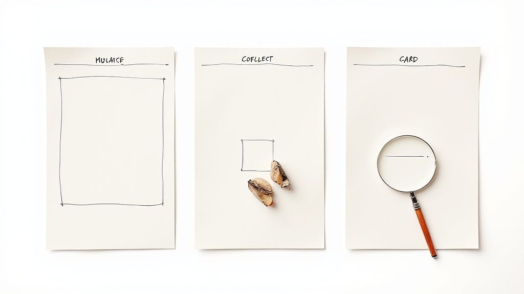 A team collaborating around a digital dashboard, illustrating the Nora Template's functionality.