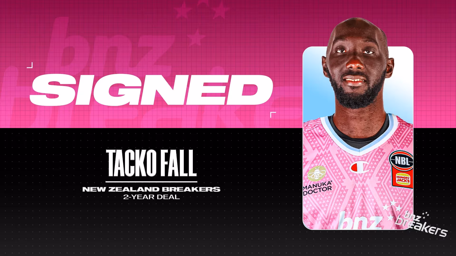 Fall commits to Breakers