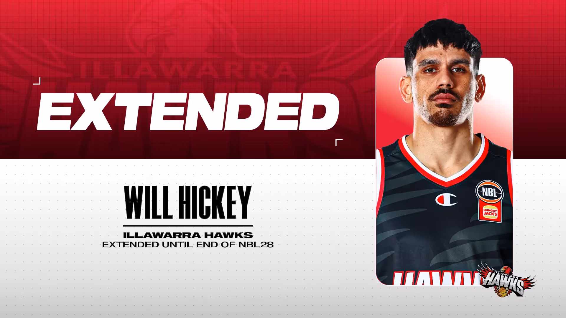 High-flying Hawk Hickey re-signs