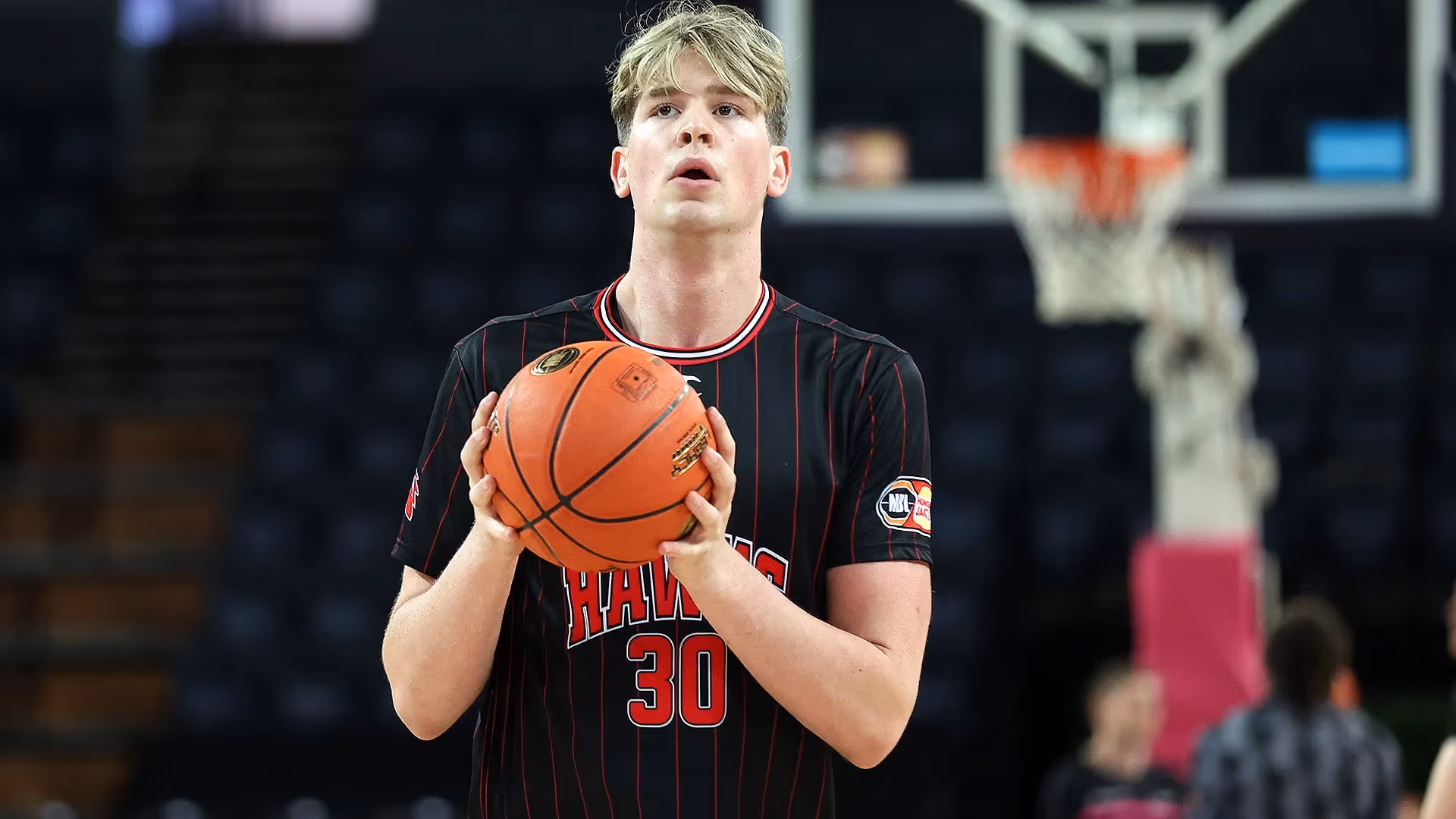 Hawks' Olbrich poised to shoot NBA shot in 2025