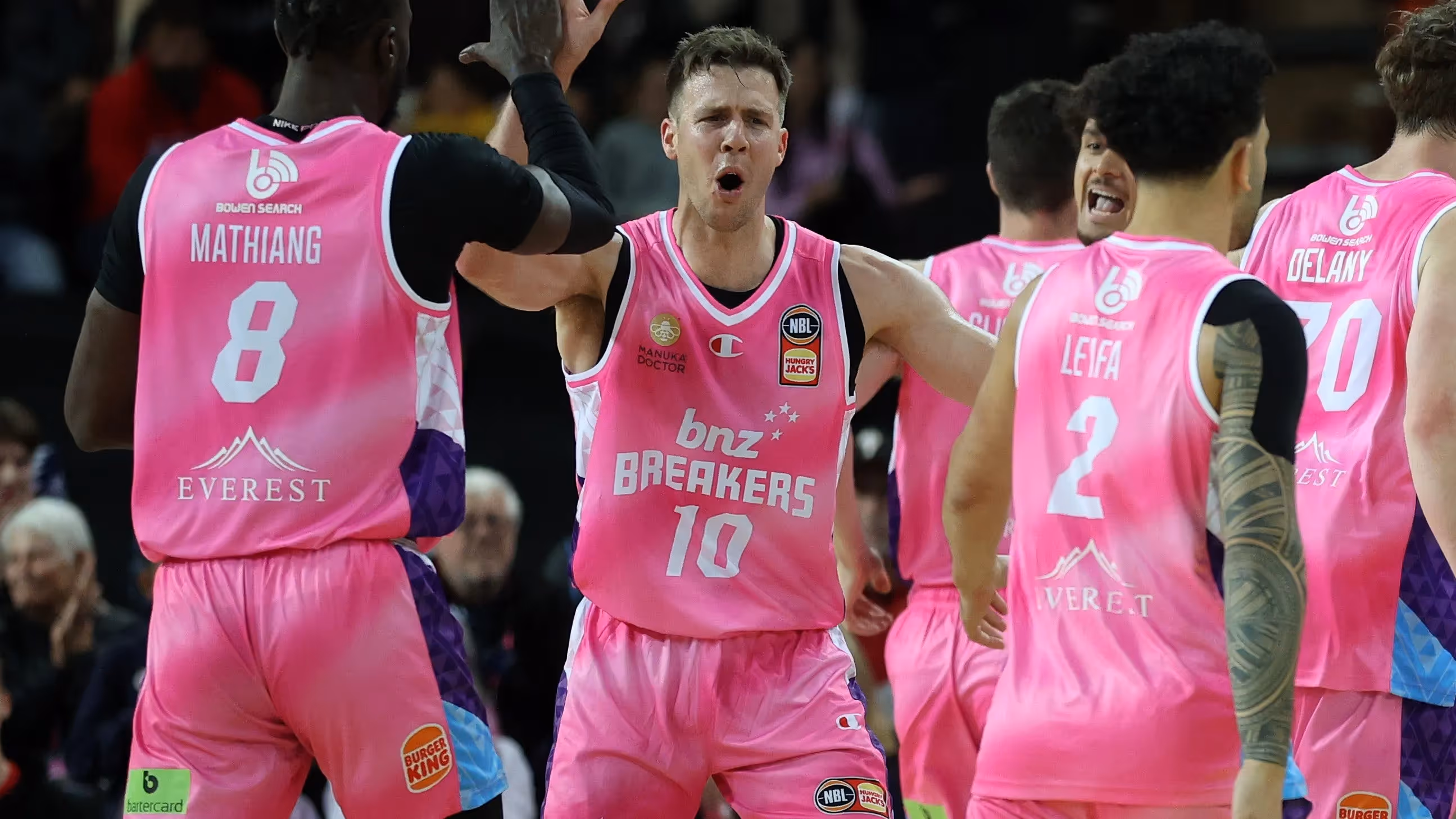 Breakers celebrate Abercrombie NBL milestone in style