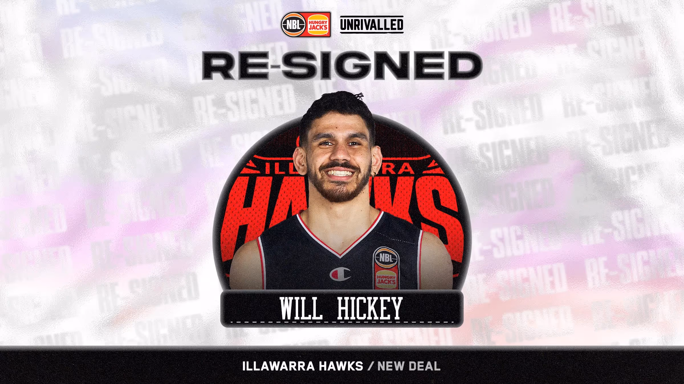 Flying Hawk Hickey Re-Signs