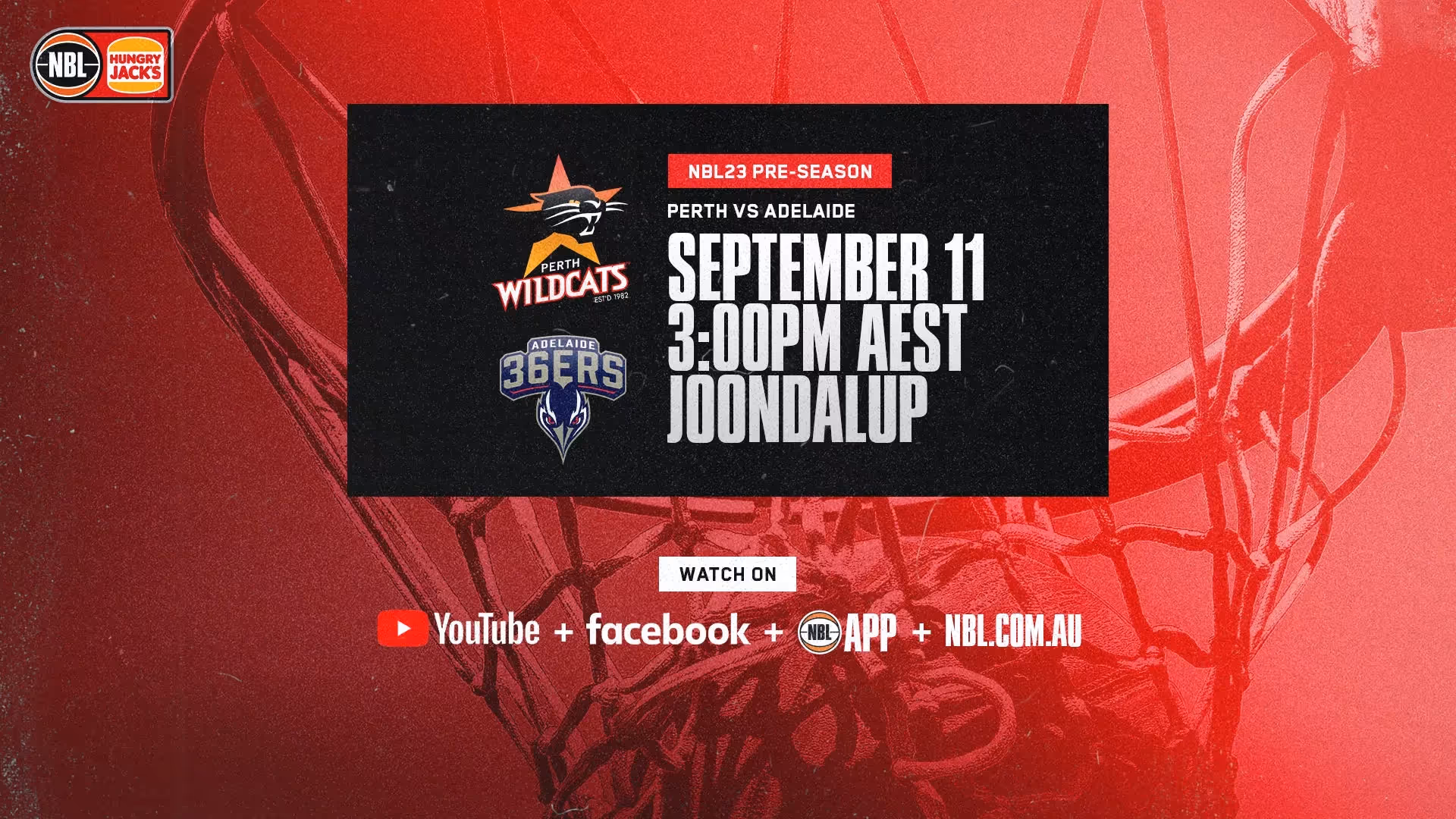 WATCH LIVE: Wildcats v 36ers
