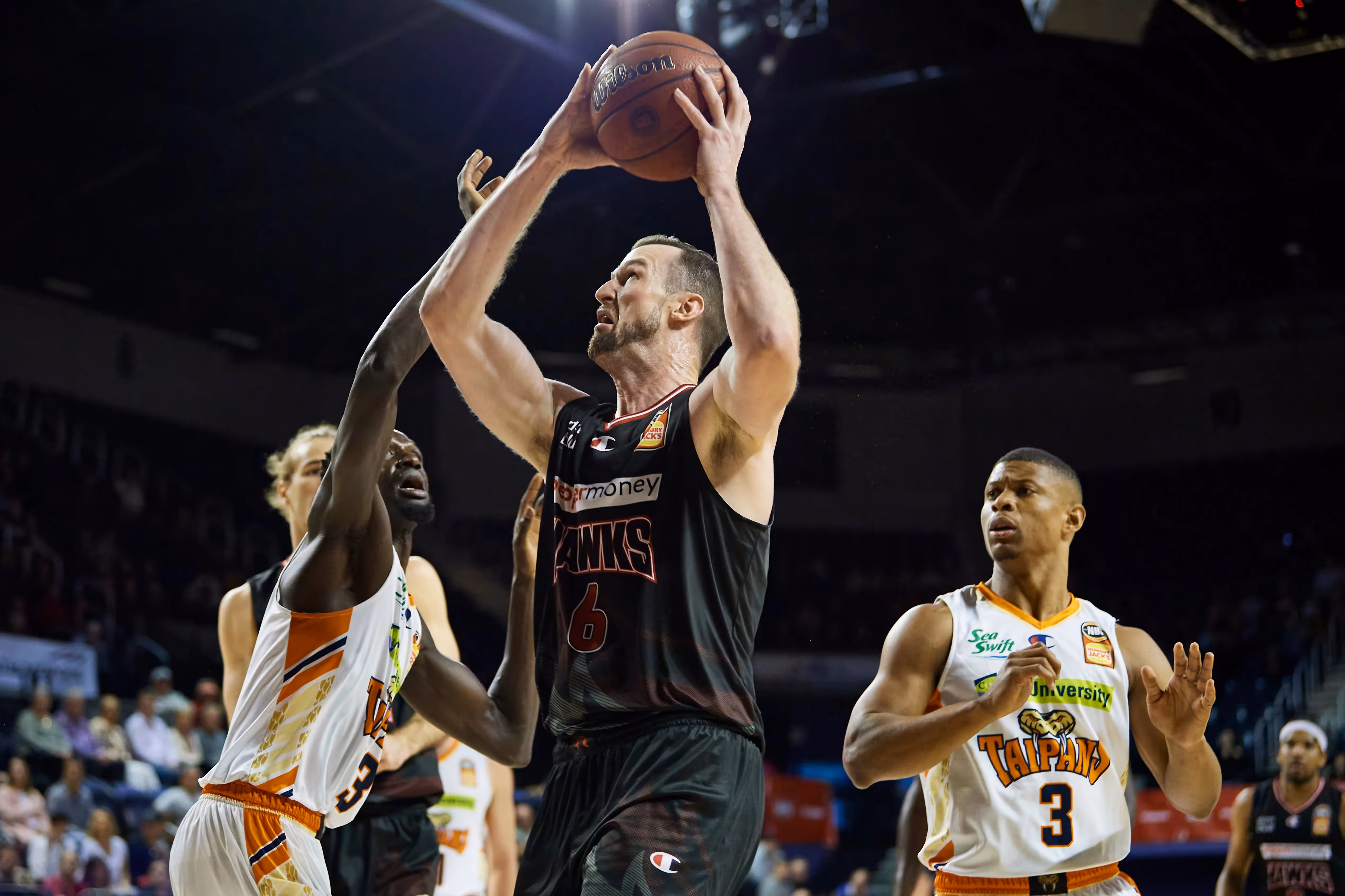 Three-point happy Hawks overrun Taipans