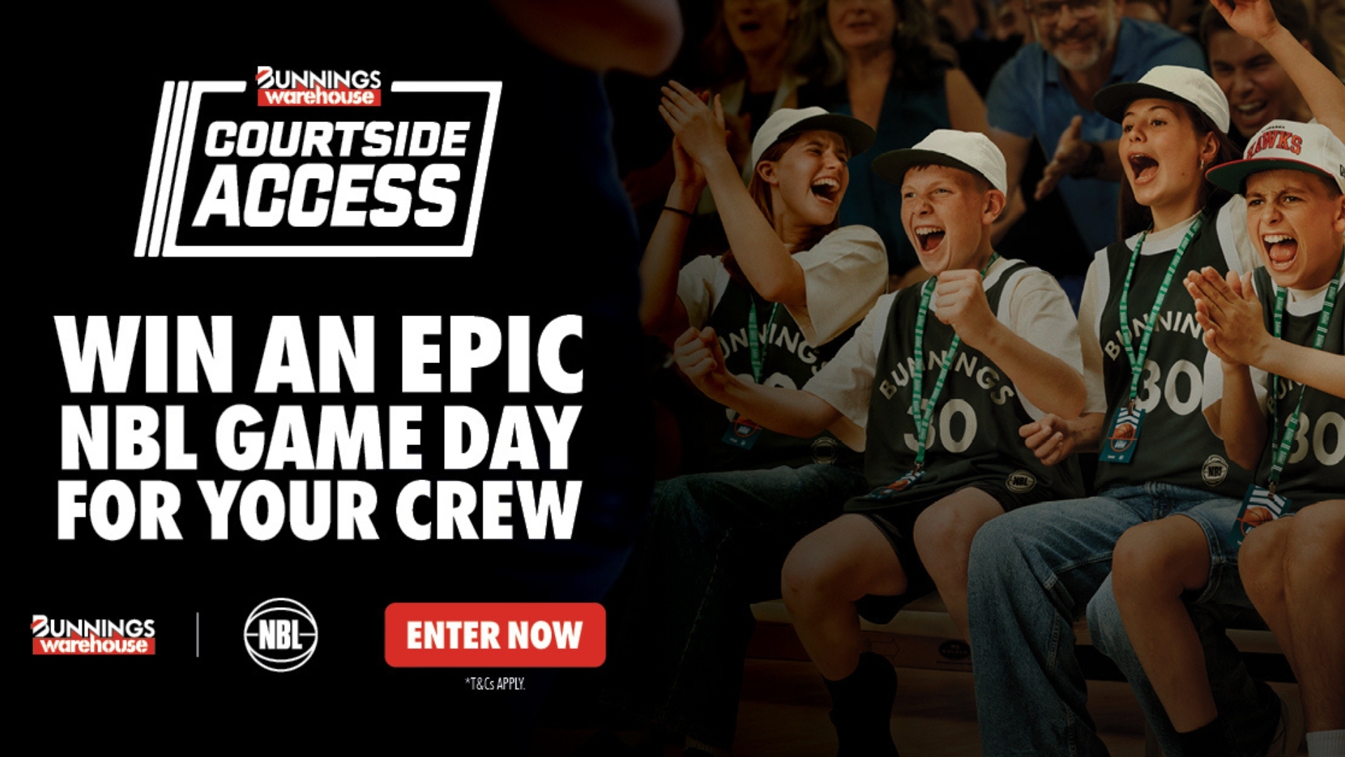 Bunnings and NBL give young fans ultimate courtside experience