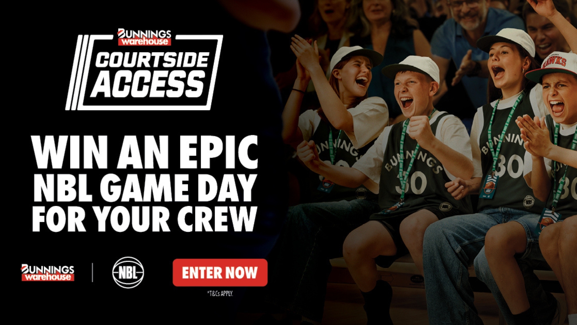 Bunnings and NBL give young fans ultimate courtside experience