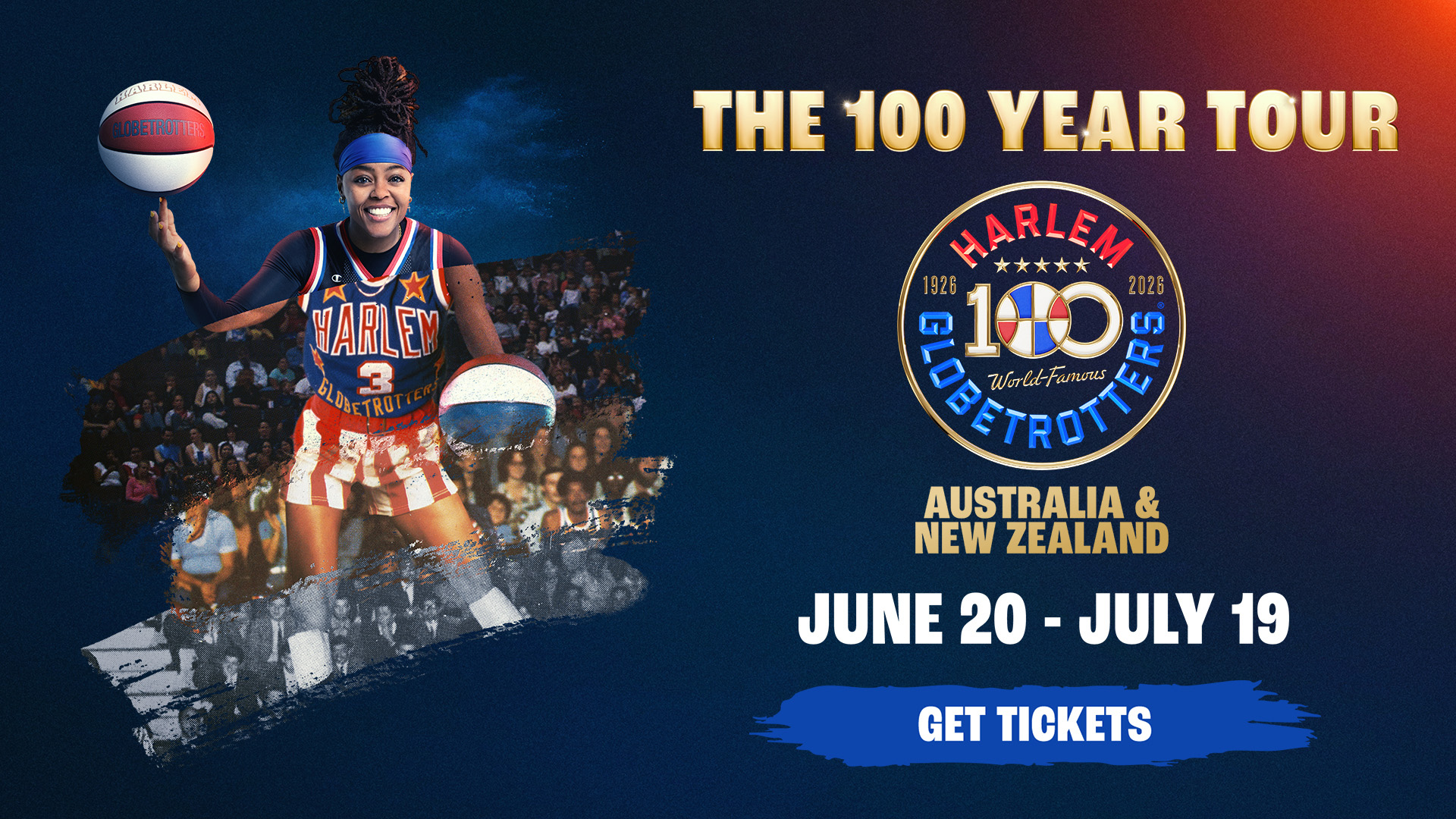 Harlem Globetrotters’ 100 Year Tour lands in Australia & NZ