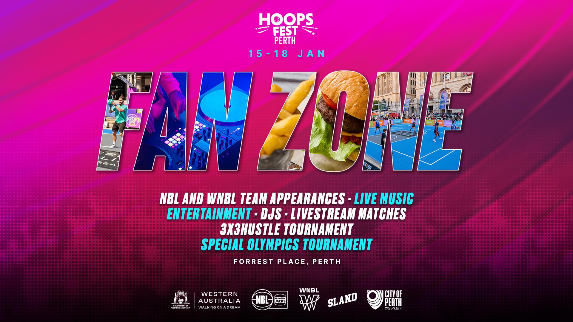 What’s happening at the HoopsFest Perth Fan Zone?