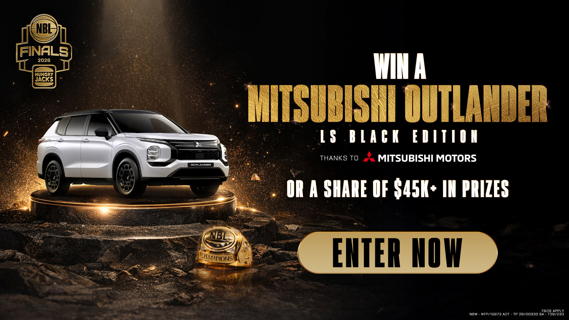 Win a Mitsubishi Outlander + massive prize pool