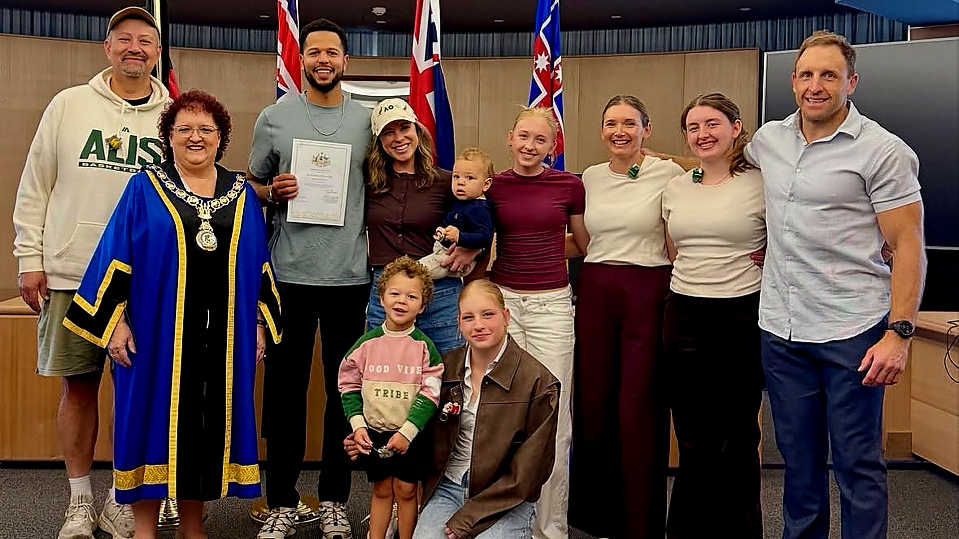 Harvey makes it official, becomes an Australian citizen