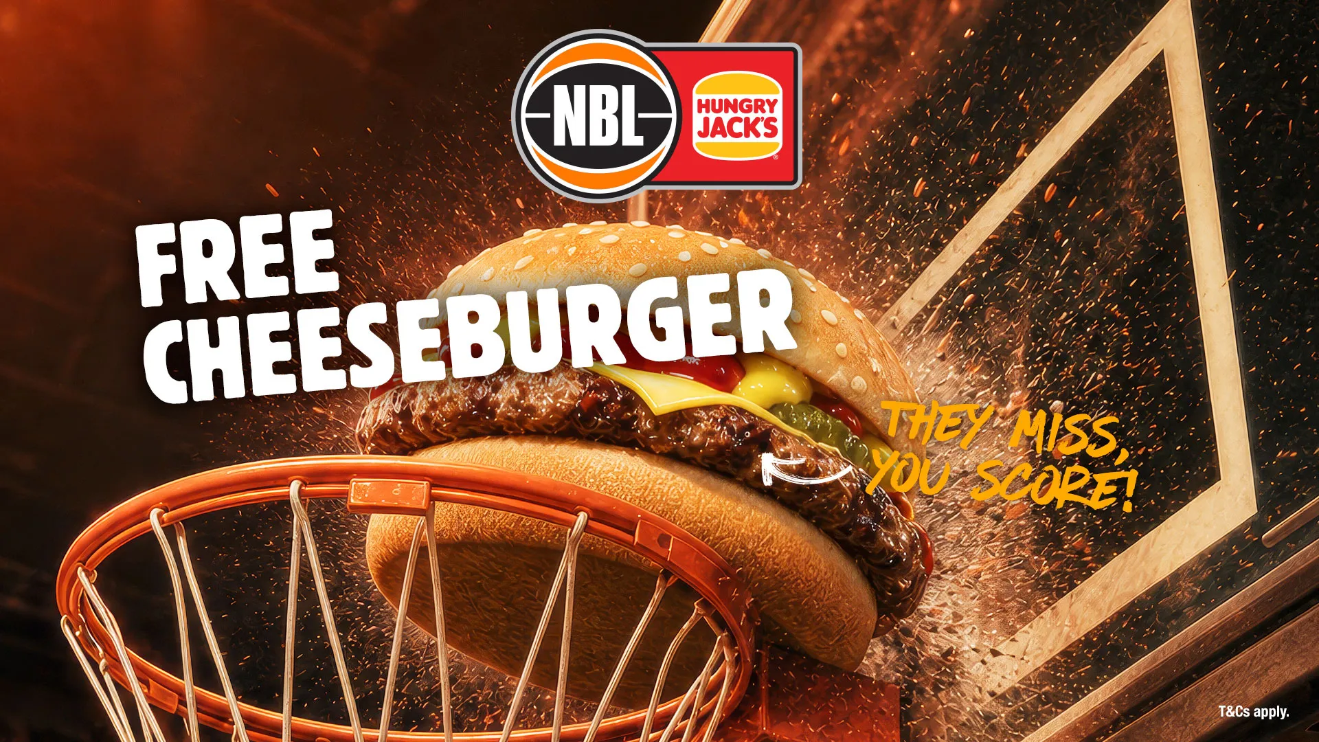 How to get FREE Hungry Jack's Cheeseburgers by watching NBL27 games