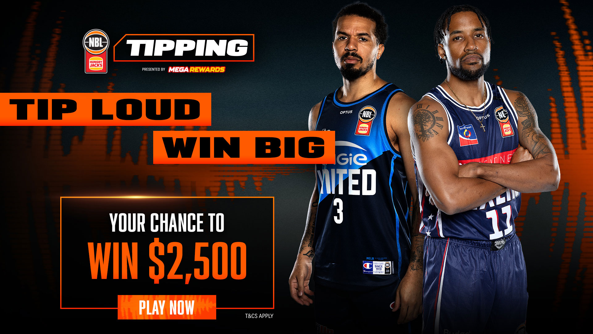 Win cash with Mega Rewards Tipping