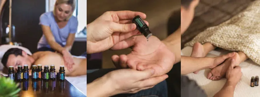 Frau liegt entspannt auf dem Bauch und erhält eine wohltuende Schwangerschaftsmassage bzw. Wochenbettmassage in Klagenfurt